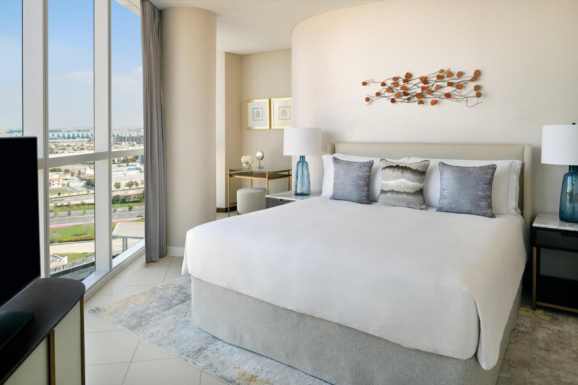 Intercontinental Residence Suites Dubai Festival City By Ihg Ngoại thất bức ảnh A bedroom at the hotel